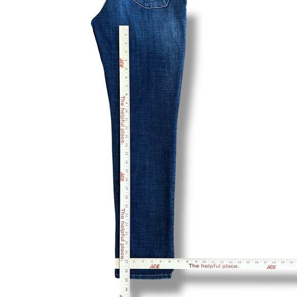 Kut from the Kloth Women’s Dark Wash Stretch Denim Straight Ankle Jeans Size 8 - Picture 6 of 11